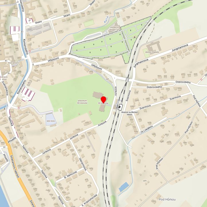 Mapa školy z Mapy.cz