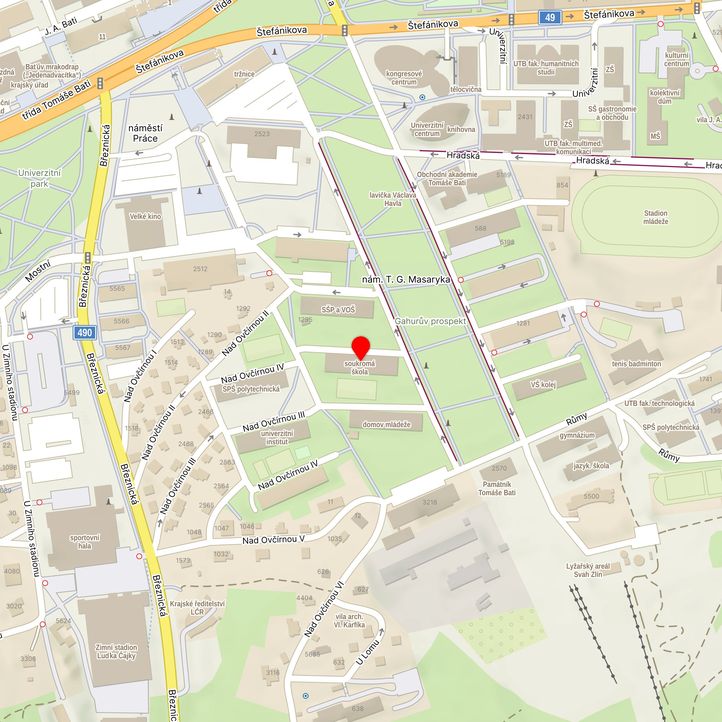 Mapa školy z Mapy.cz