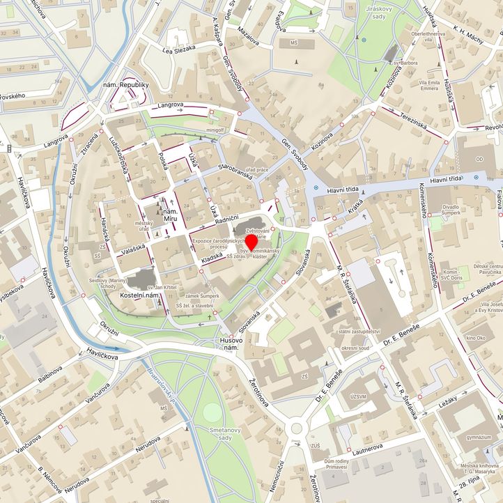 Mapa školy z Mapy.cz