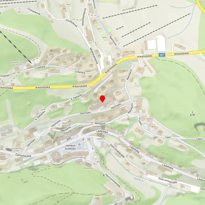 Mapa školy z Mapy.cz