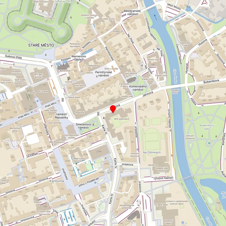 Mapa školy z Mapy.cz