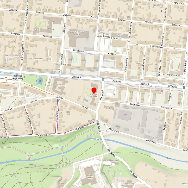 Mapa školy z Mapy.cz