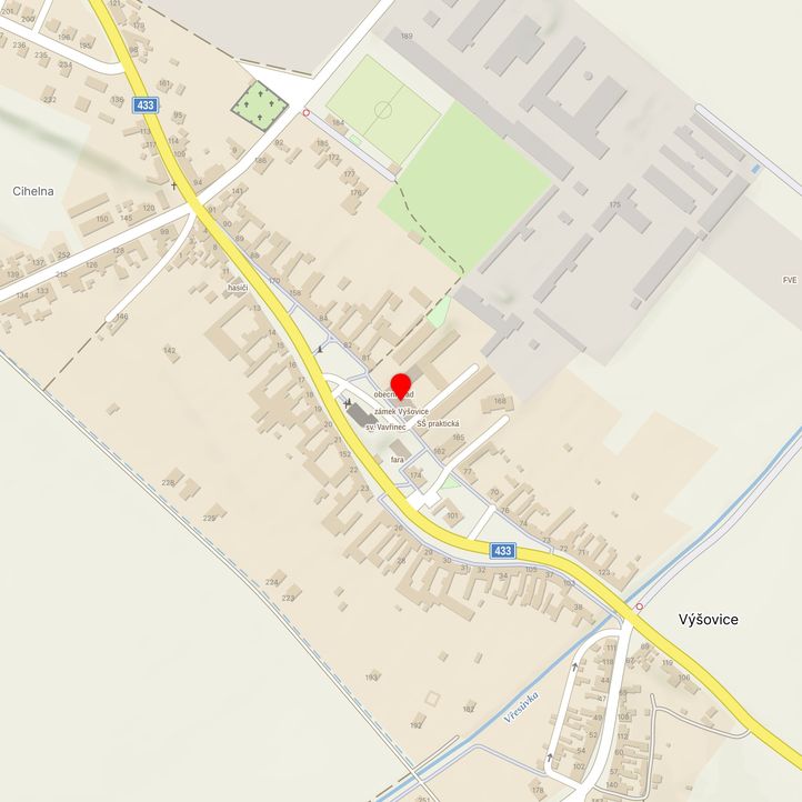 Mapa školy z Mapy.cz