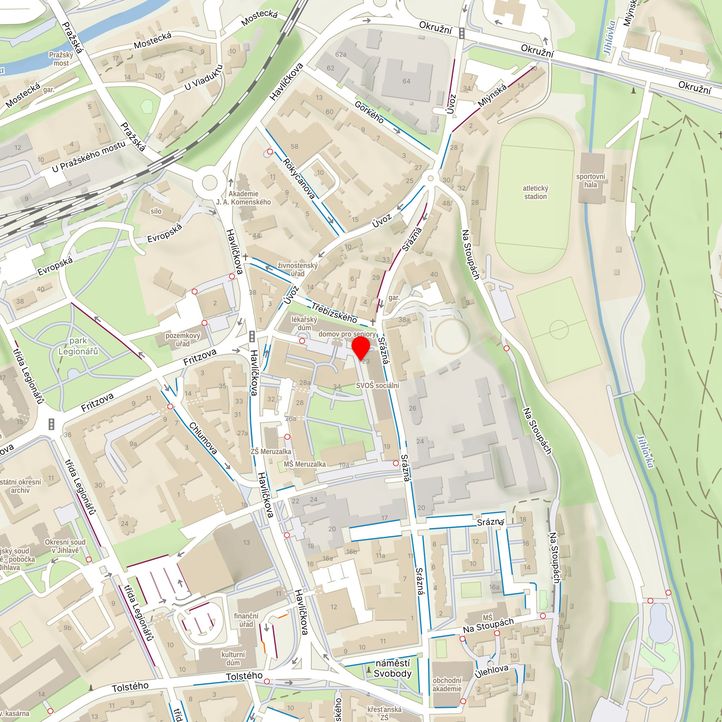 Mapa školy z Mapy.cz