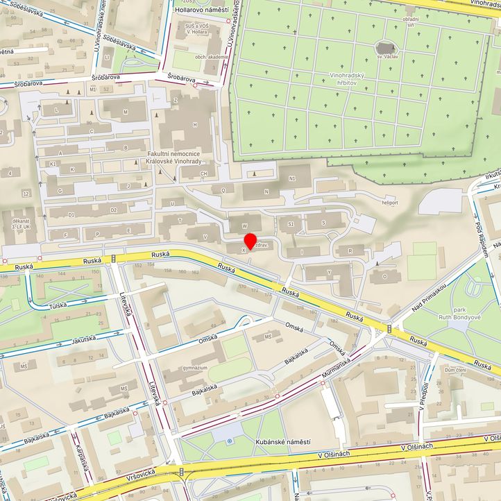 Mapa školy z Mapy.cz