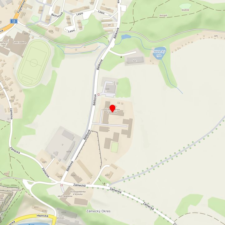 Mapa školy z Mapy.cz