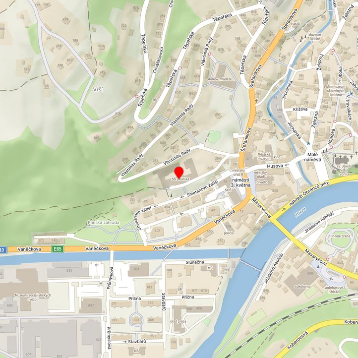 Mapa školy z Mapy.cz