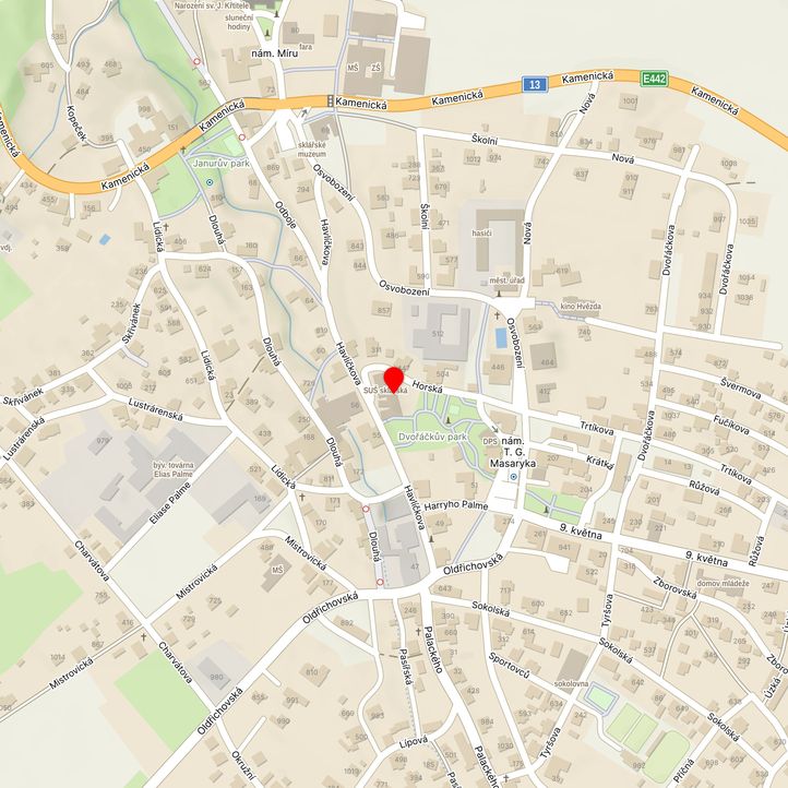 Mapa školy z Mapy.cz