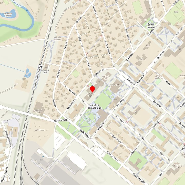 Mapa školy z Mapy.cz