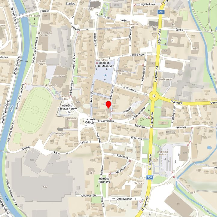 Mapa školy z Mapy.cz