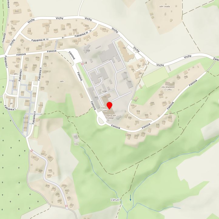 Mapa školy z Mapy.cz