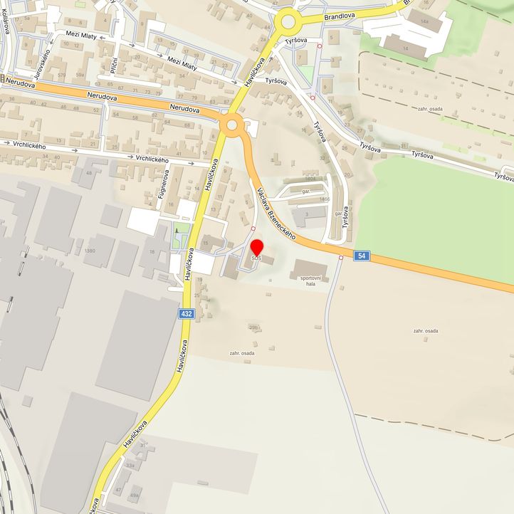 Mapa školy z Mapy.cz