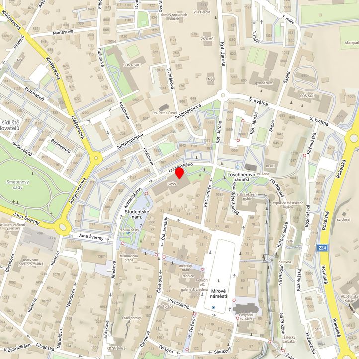 Mapa školy z Mapy.cz