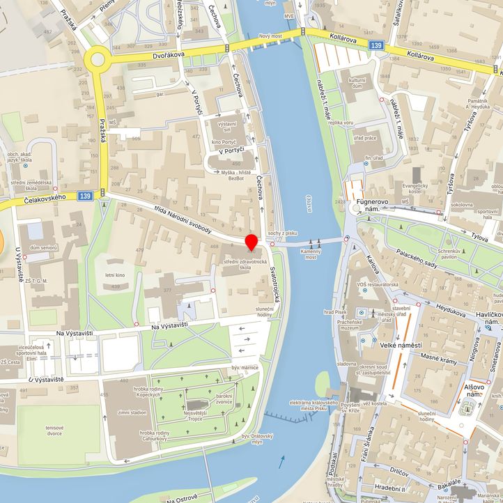 Mapa školy z Mapy.cz