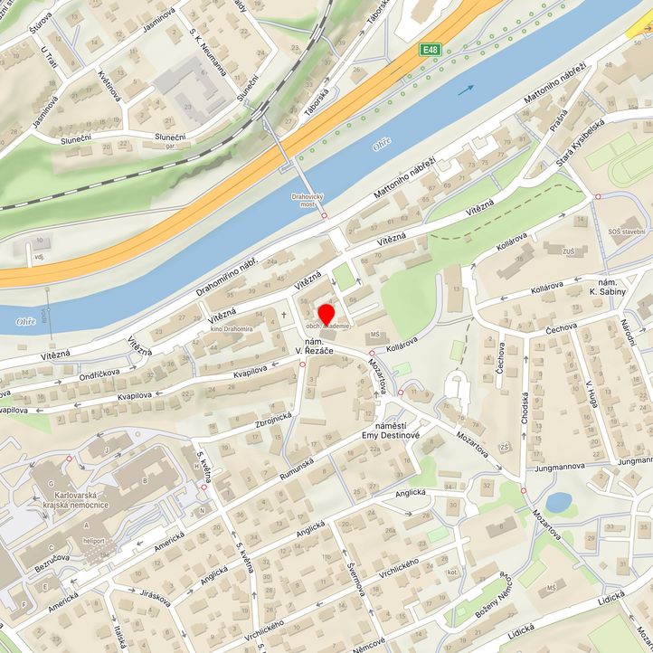 Mapa školy z Mapy.cz