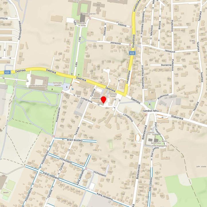 Mapa školy z Mapy.cz