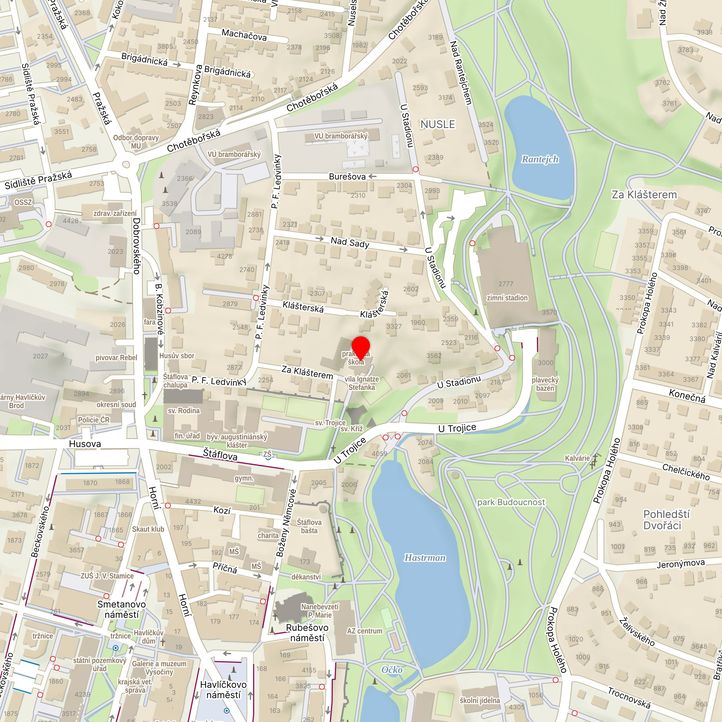 Mapa školy z Mapy.cz