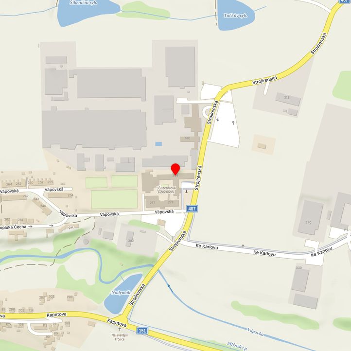 Mapa školy z Mapy.cz