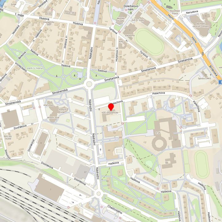 Mapa školy z Mapy.cz