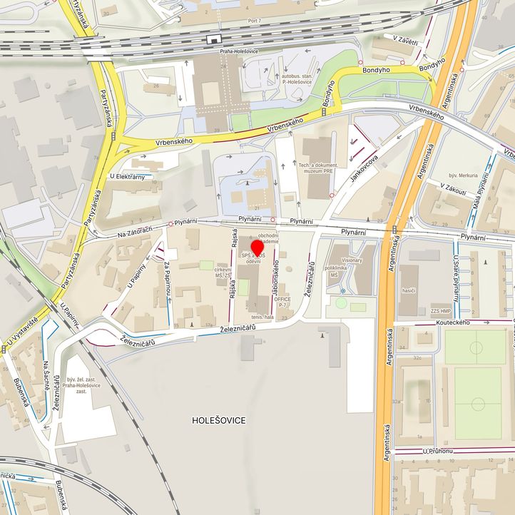 Mapa školy z Mapy.cz