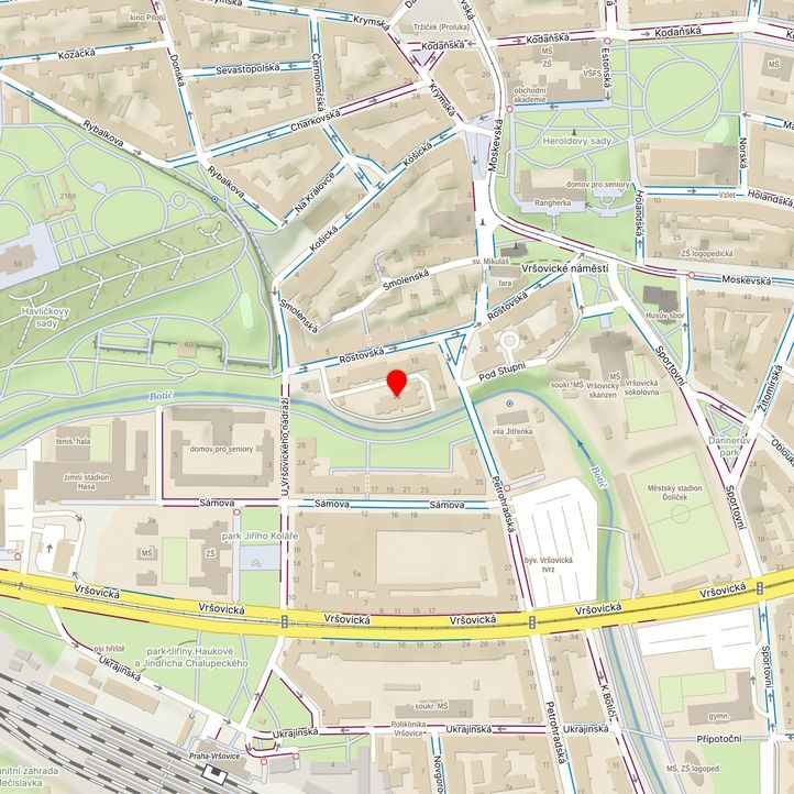 Mapa školy z Mapy.cz