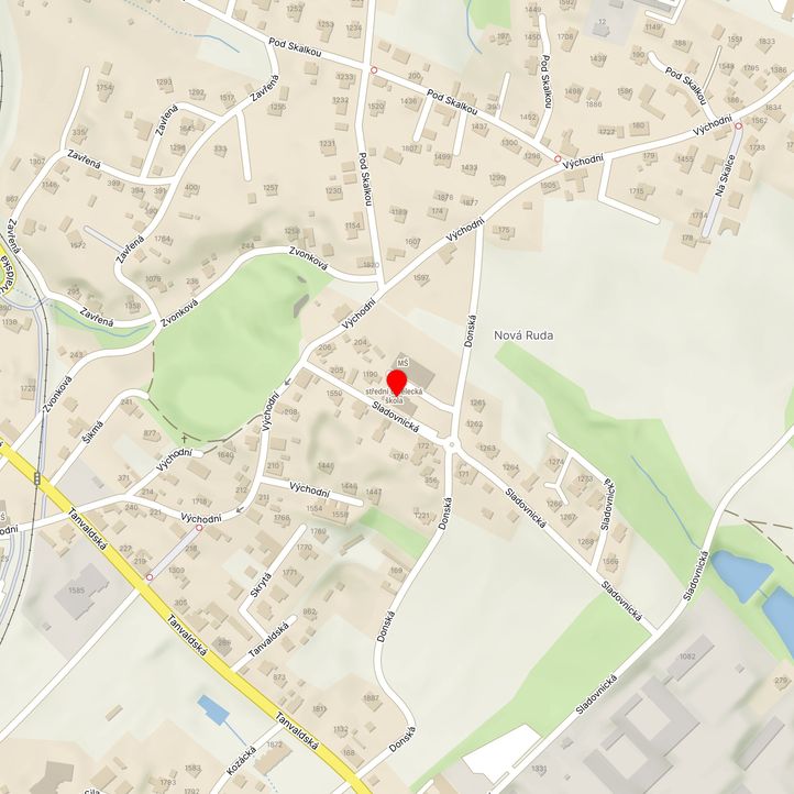 Mapa školy z Mapy.cz