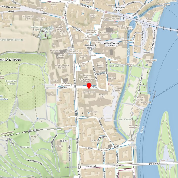 Mapa školy z Mapy.cz