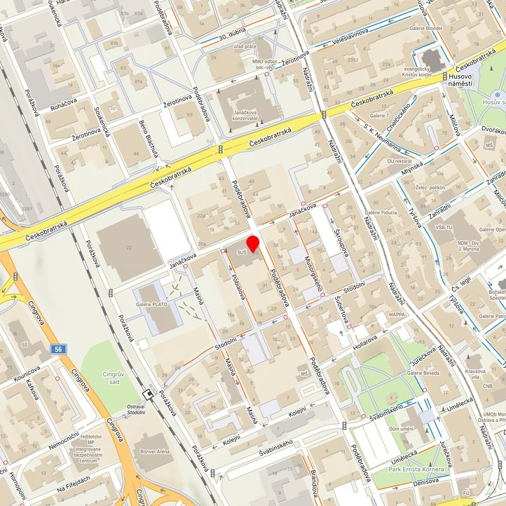 Mapa školy z Mapy.cz