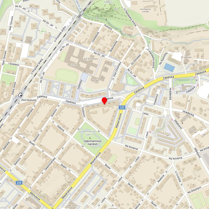 Mapa školy z Mapy.cz