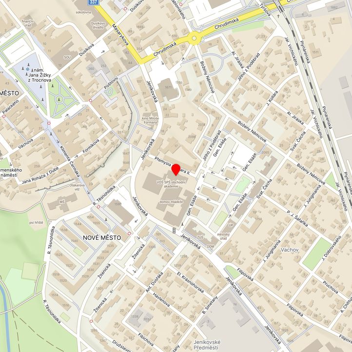 Mapa školy z Mapy.cz