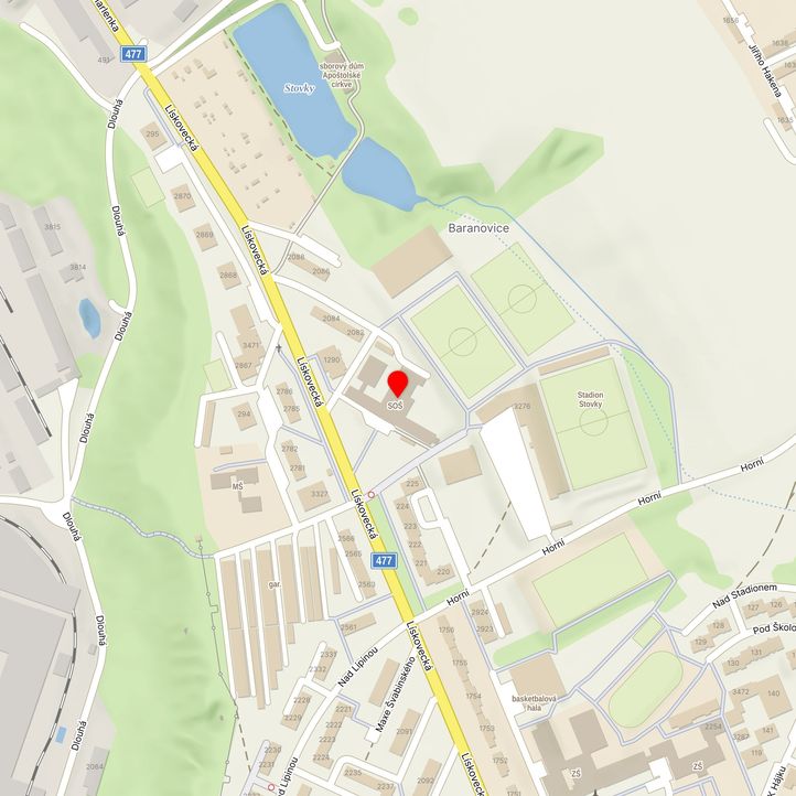 Mapa školy z Mapy.cz