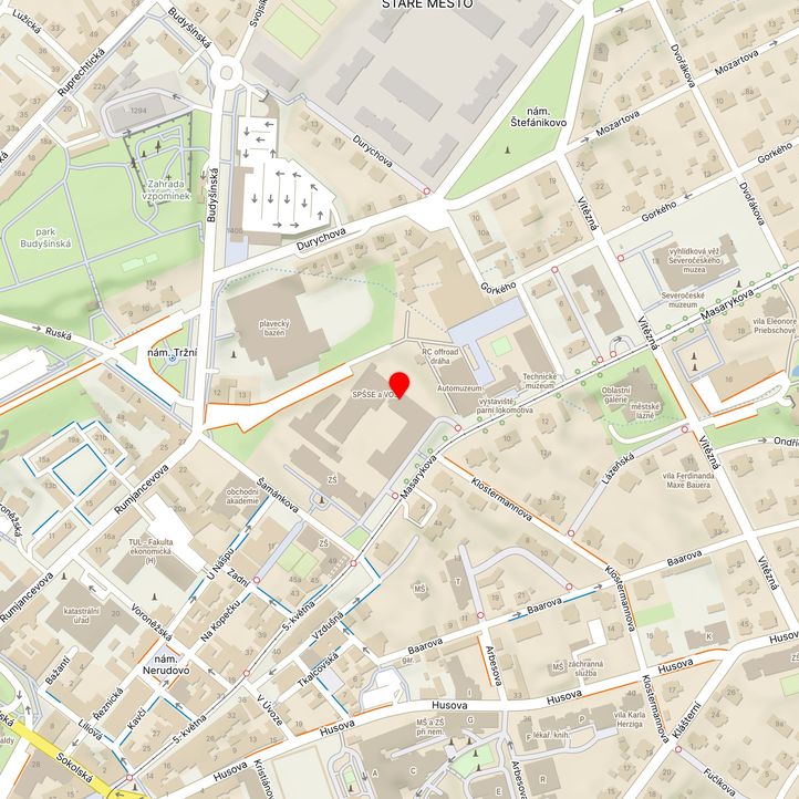 Mapa školy z Mapy.cz