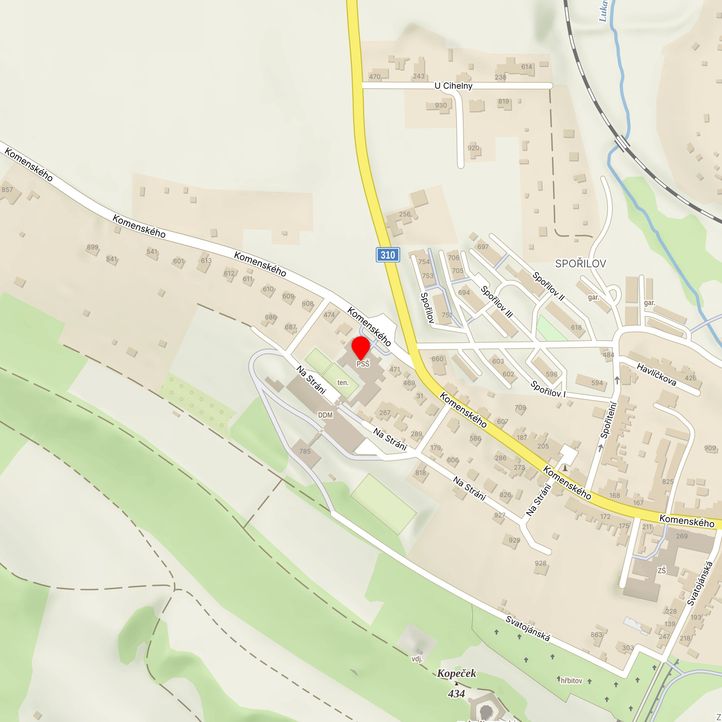 Mapa školy z Mapy.cz