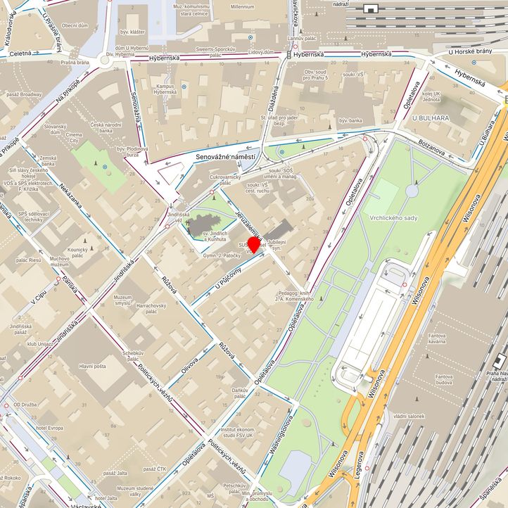 Mapa školy z Mapy.cz