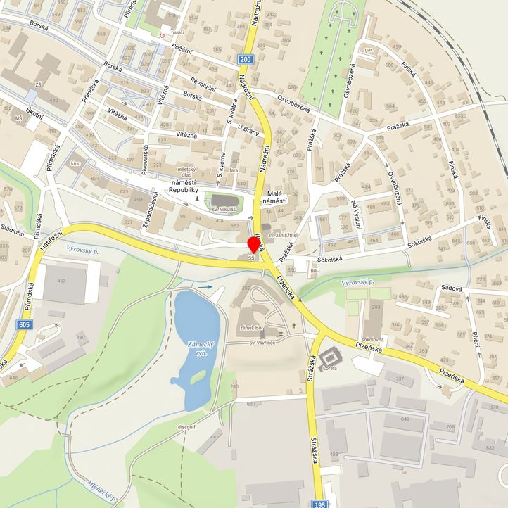 Mapa školy z Mapy.cz