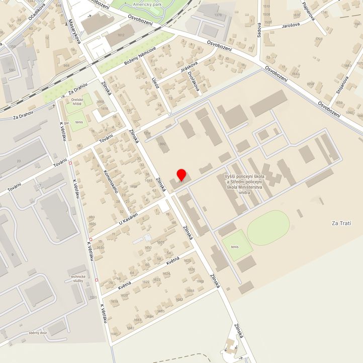 Mapa školy z Mapy.cz