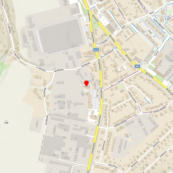 Mapa školy z Mapy.cz