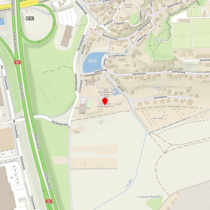 Mapa školy z Mapy.cz