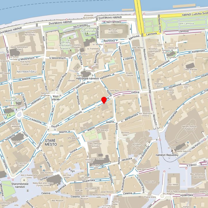 Mapa školy z Mapy.cz