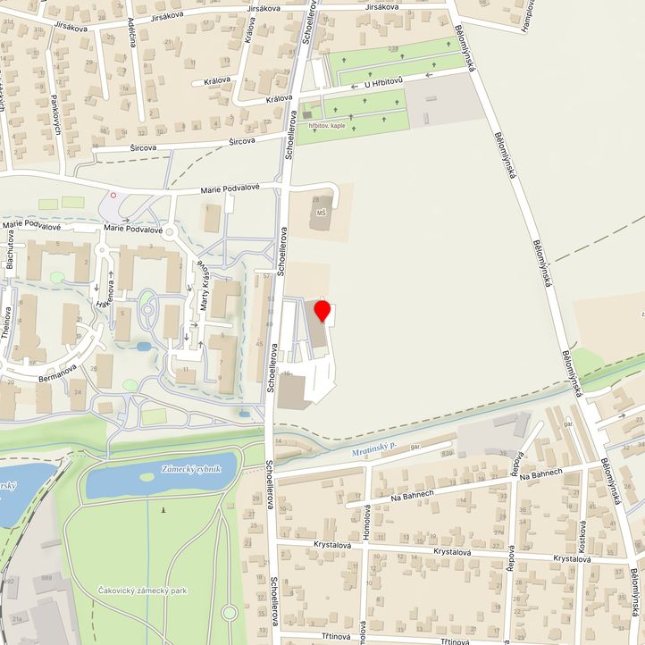 Mapa školy z Mapy.cz