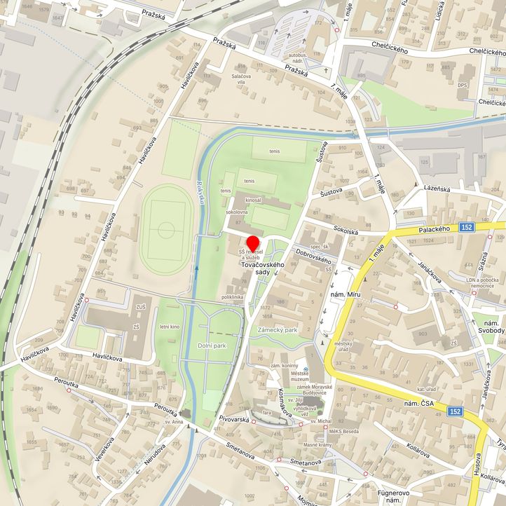 Mapa školy z Mapy.cz