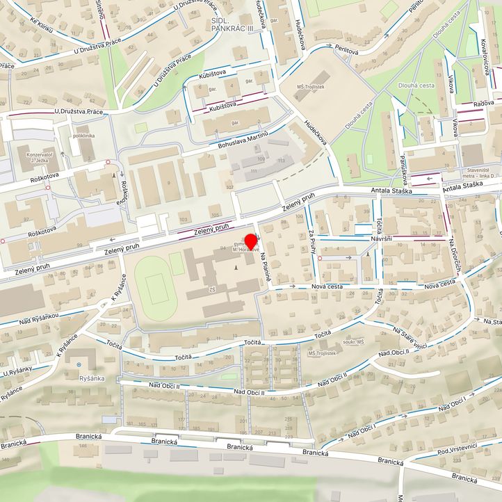 Mapa školy z Mapy.cz