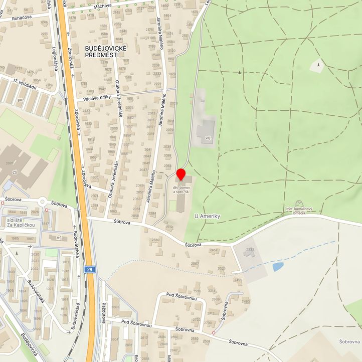 Mapa školy z Mapy.cz