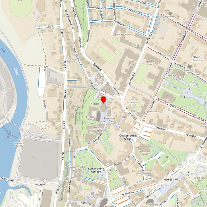 Mapa školy z Mapy.cz