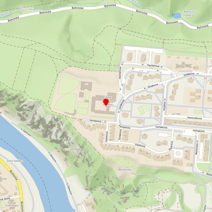 Mapa školy z Mapy.cz