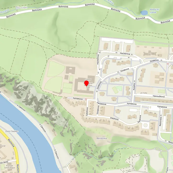 Mapa školy z Mapy.cz