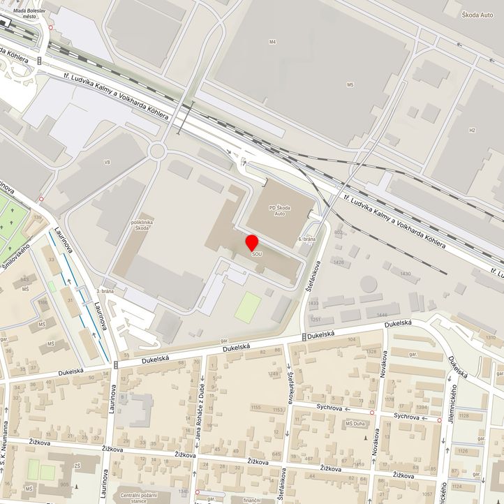 Mapa školy z Mapy.cz