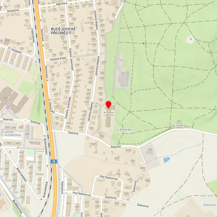 Mapa školy z Mapy.cz