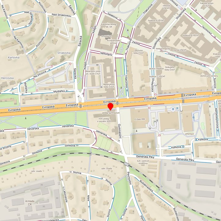 Mapa školy z Mapy.cz