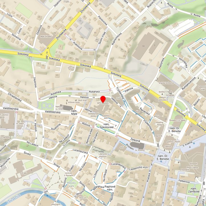 Mapa školy z Mapy.cz